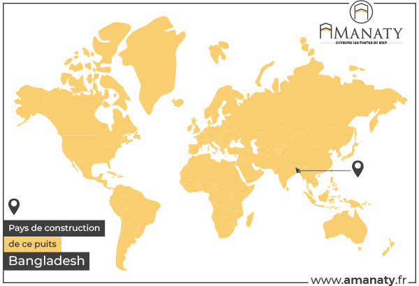 Construction puits humanitaire Bangladesh Amanaty