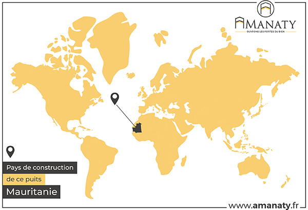 Construction puits humanitaire Mauritanie Amanaty