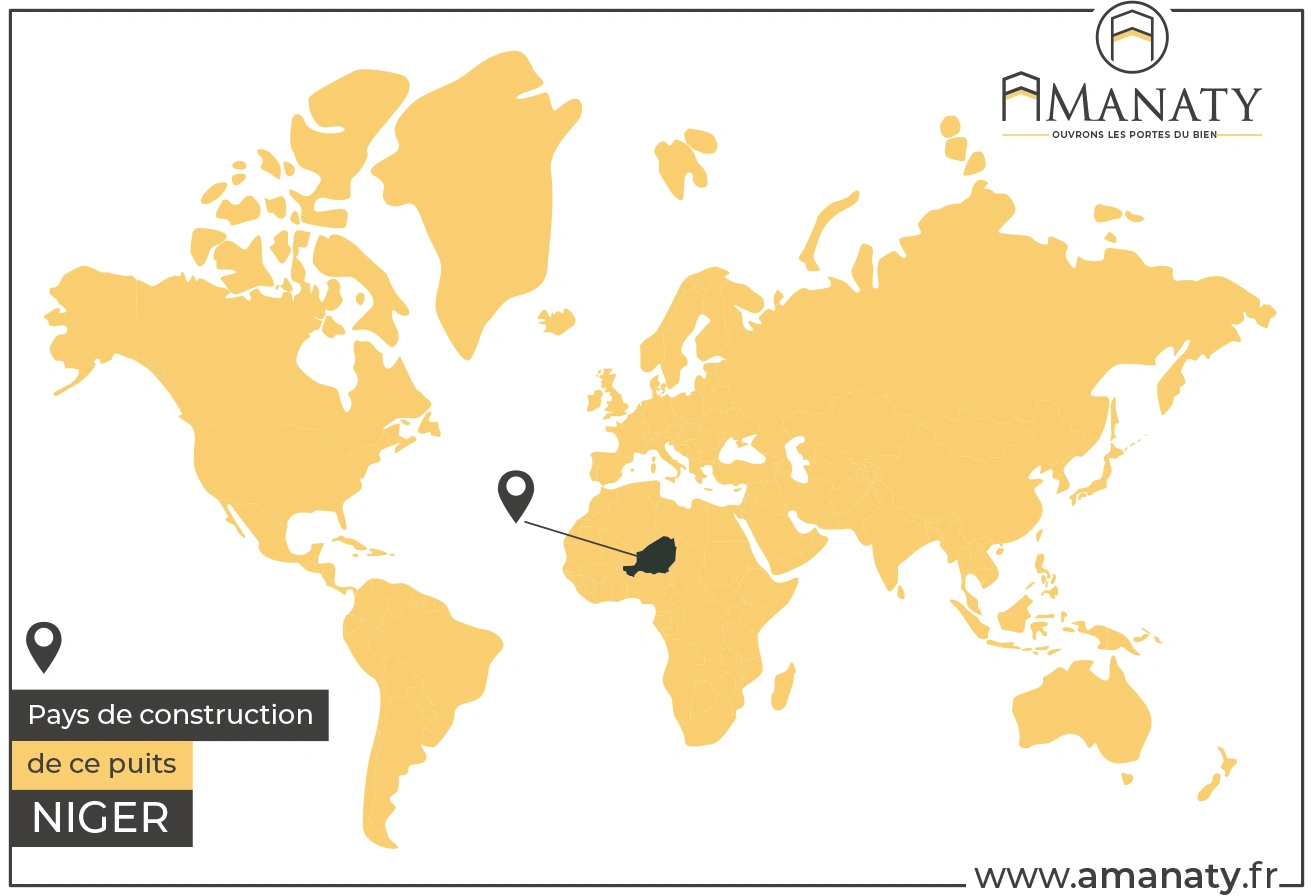 Construction puits humanitaire Mauritanie Amanaty